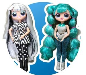 MGA Entertainment LOL Surprise Groovy & Cosmic Nova Dolls Glitter Glamor